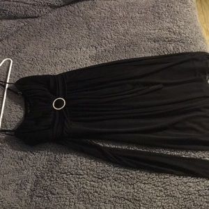 Black Spaghetti Strap Prom Dress